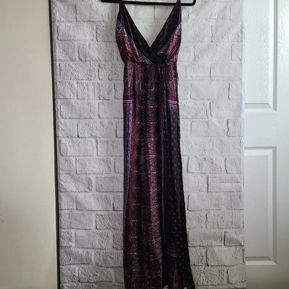 Free People Cabbage Panther Rose Black Wide Leg Jumpsuit NWT SZ XS - Picture 2 of 12